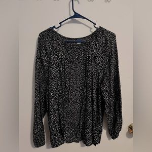 Old Navy size Large casual black dress shirt